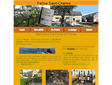 Tablet Screenshot of fermesaintcharles.fr